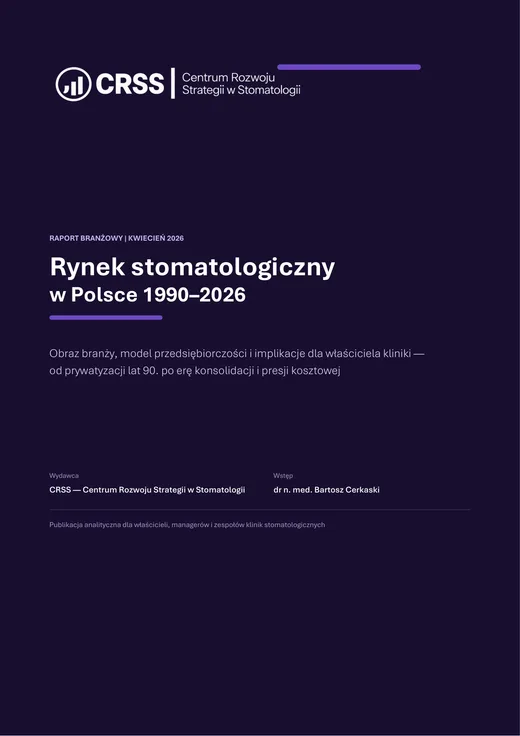 Okładka: Rynek stomatologiczny w Polsce 1990-2026